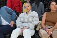 Celebrities At The Los Angeles Lakers Game (Image via Getty)